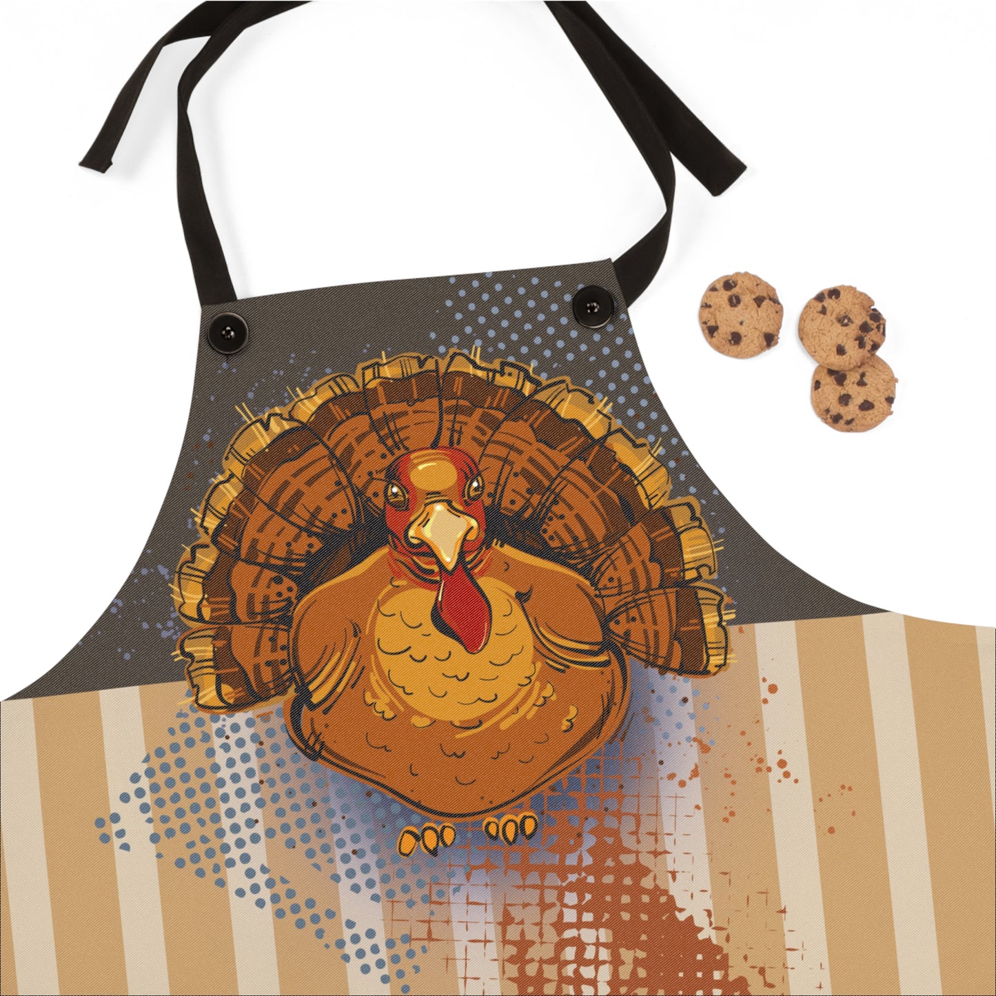 Thanksgiving Christmas Turkey Graphic Apron - MoonSong® Holiday Collection