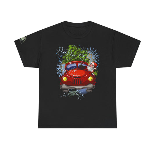 Santa Truck Graphic T-Shirt - MoonSong® Holiday Collection - Unisex-Fit Tee