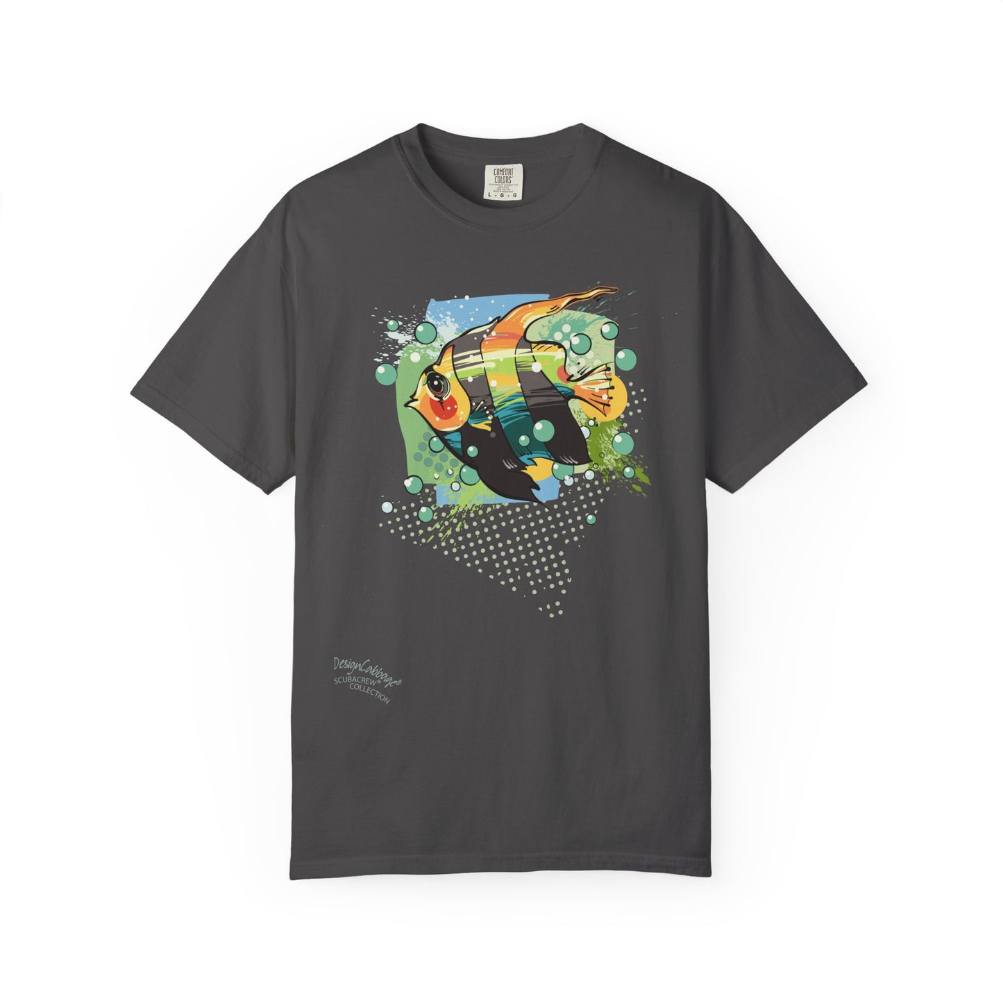 Tropical Angelfish Graphic T-Shirt — Colorful Ocean Fish Art Tee
