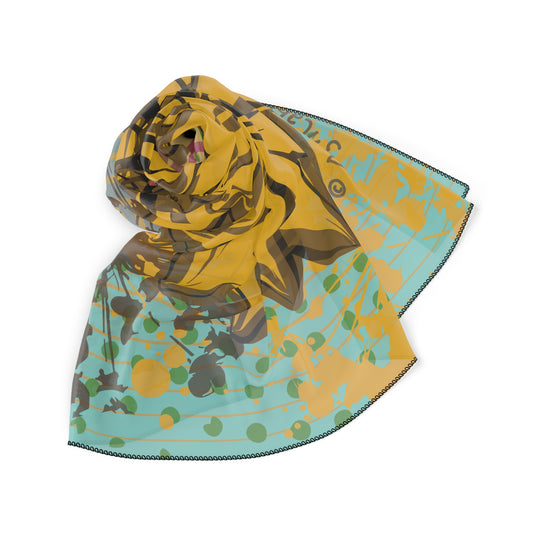 Sunflower Graphic Scarf - VintageInk® Collection