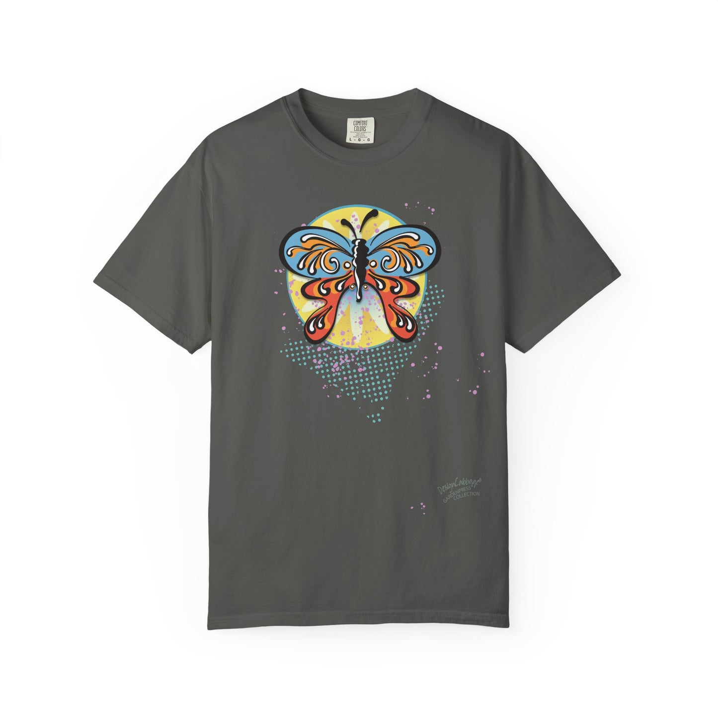 Colorful Retro Psychedelic Butterfly Unisex Graphic T-Shirt — GardenPress® Collection
