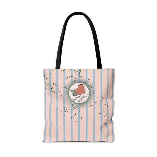 Love Heart Graphic Tote Bag - CultivateLuv™ Collection