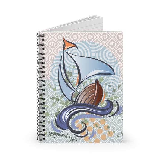 Sailboat Nautical Graphic Notebook Journal - BoatBird™ Collection