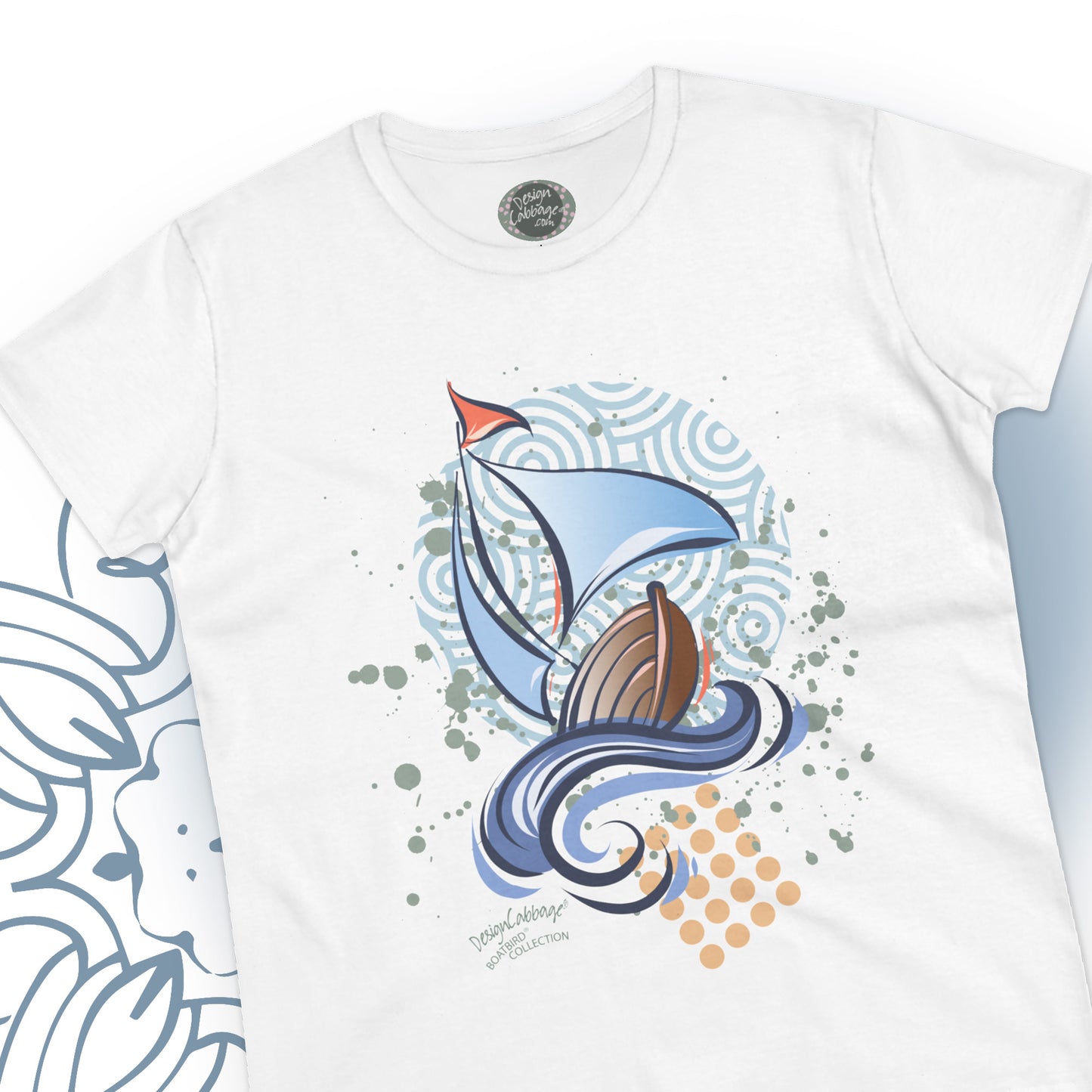 Sailboat Graphic T-Shirt - BoatBird® Collection - Women's Tee