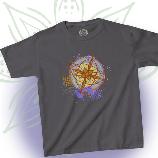 Earth Compass Graphic T-Shirt - Brush&Pen® Collection - Kids' Tee