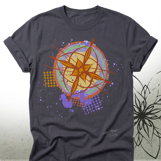 Compass Rose Unisex Graphic T-Shirt — Brush&Pen® Collection