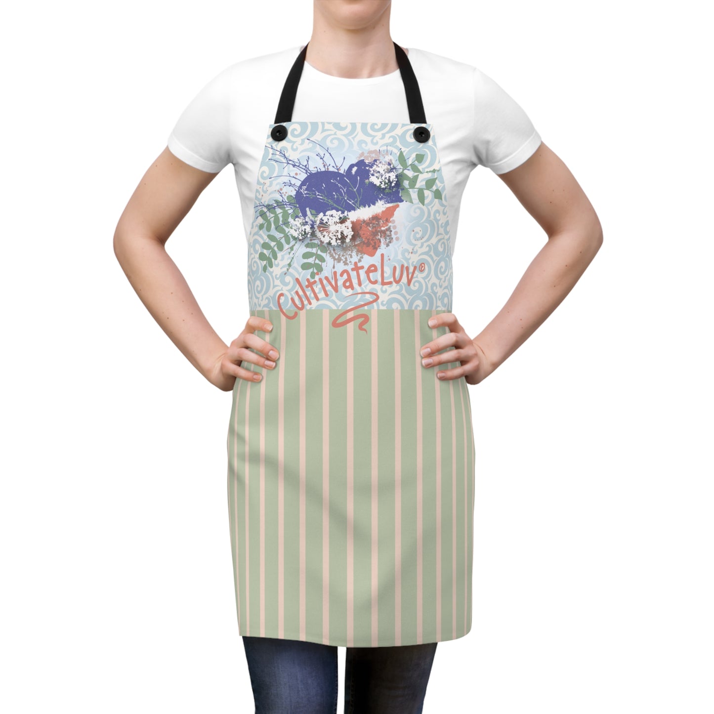 Garden Heart Graphic Apron - CultivateLuv® Collection
