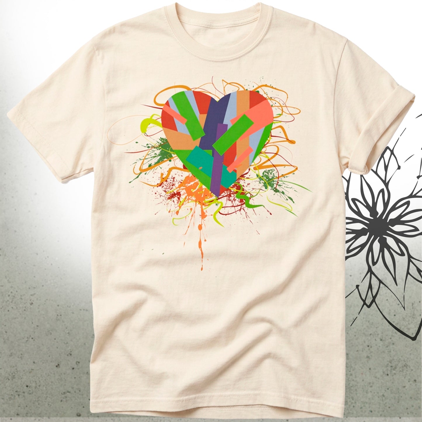 Artistic Graffiti Love Unisex Graphic T-Shirt — CultivateLuv® Collection