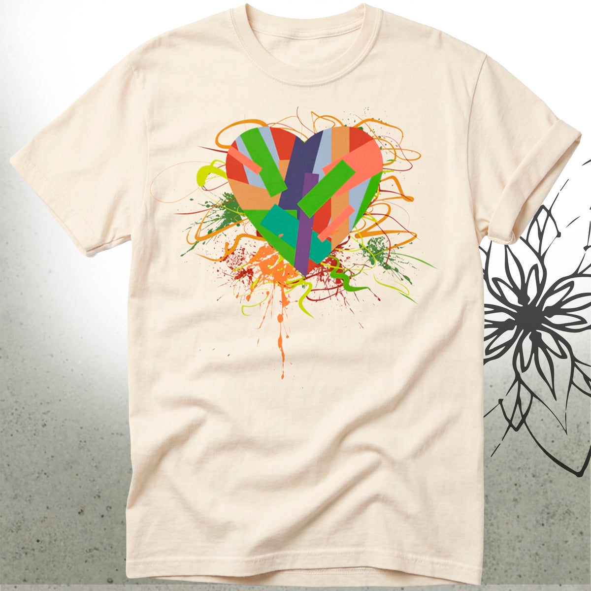 Artistic Graffiti Love Unisex Graphic T-Shirt Tee — CultivateLuv® Collection
