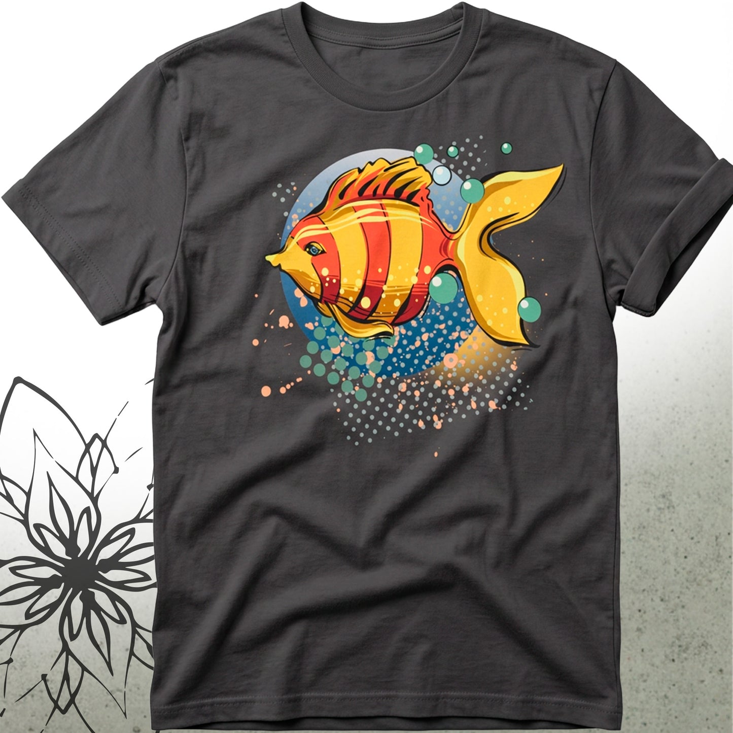 Colorful Tropical Fish Unisex Graphic T-Shirt Tee — ScubaCrew® Collection