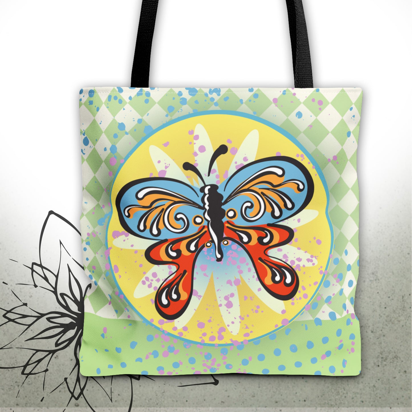 Butterfly Garden Graphic Tote Bag — GardenPress™ Collection
