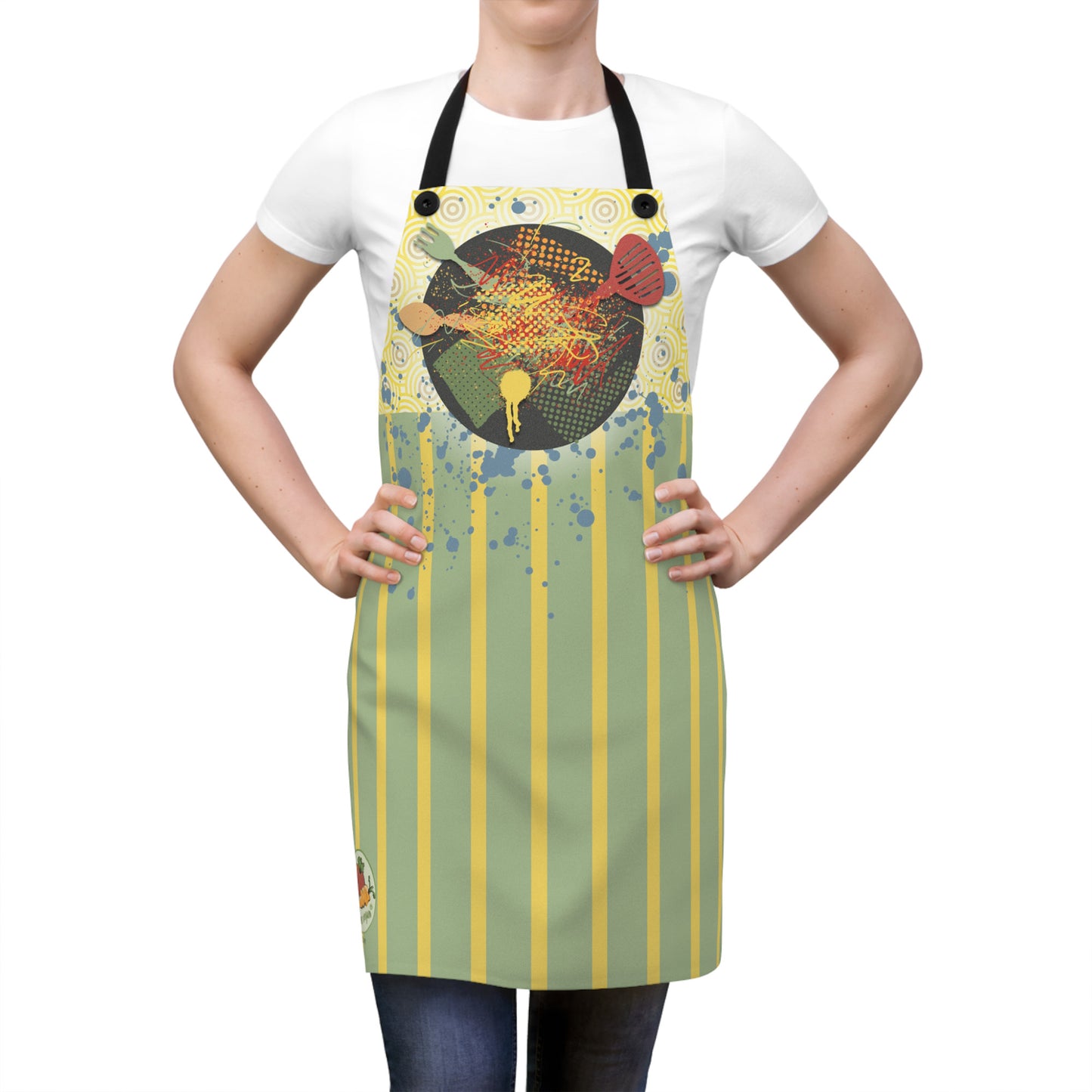 Kitchen Chaos Graphic Apron - I Be Vegan® Collection