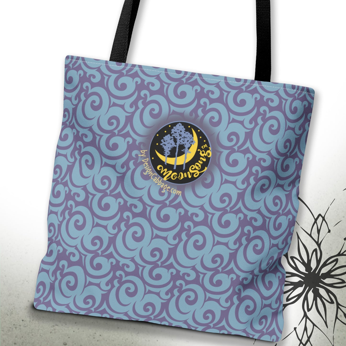 Halloween Cat Graphic Tote Bag — MoonSong™ Holiday Collection