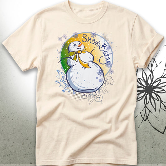 Snow Baby Snowman Unisex Graphic T‑Shirt Tee — MoonSong® Collection
