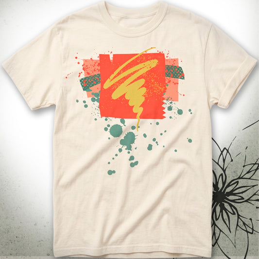Abstract Brushstroke Unisex Graphic T-Shirt Tee — Brush&Pen® Collection