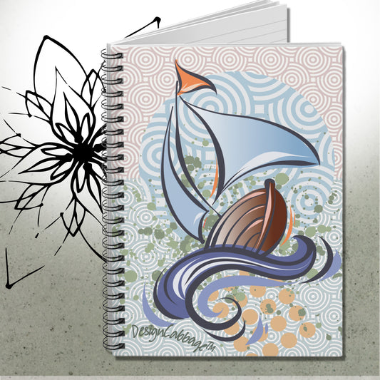 Sailboat Nautical Graphic Notebook Journal - BoatBird™ Collection