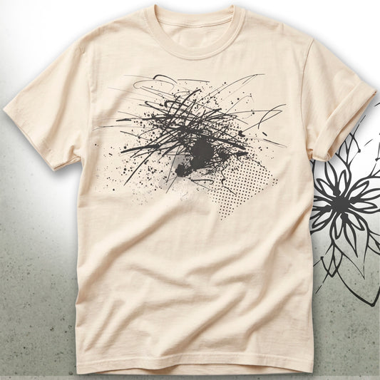 Abstract Ink Splash Unisex Graphic T-Shirt Tee — Brush&Pen® Collection