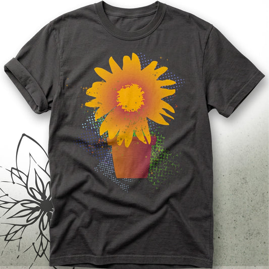 Sunflower Pot Unisex Graphic T-Shirt — GardenPress® Collection