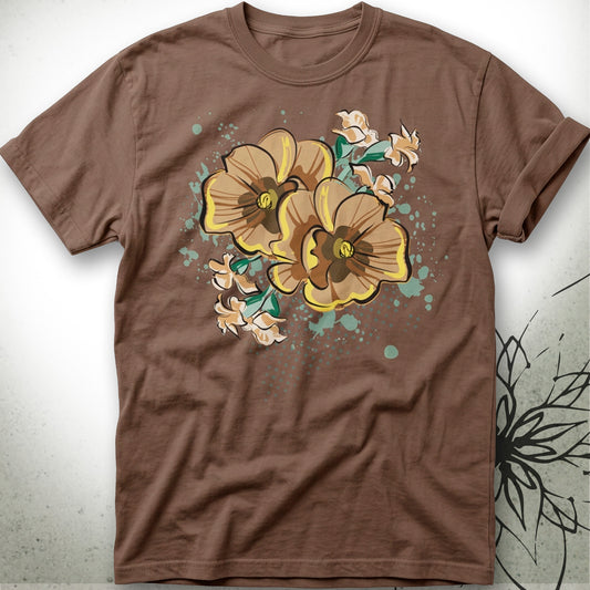 Vintage Poppy Floral Unisex Graphic T-Shirt Tee — GardenPress® Collection