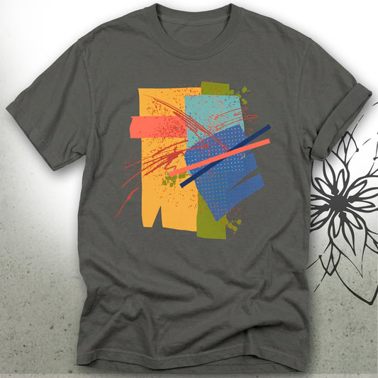 Abstract Color-Block Unisex Graphic T-Shirt Tee — Brush&Pen® Collection
