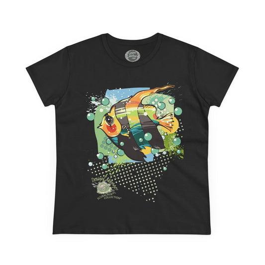 Tropical Fish Art Graphic T-Shirt - ScubaCrew® Collection - Women's Tee