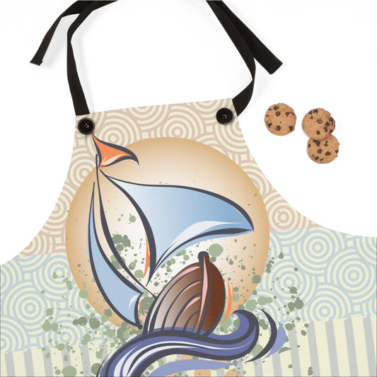 Sailboat Graphic Apron - BoatBird® Collection