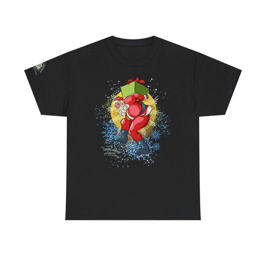 Happy Dancing Santa Graphic T-Shirt - MoonSong® Holiday Collection - Unisex-Fit Tee