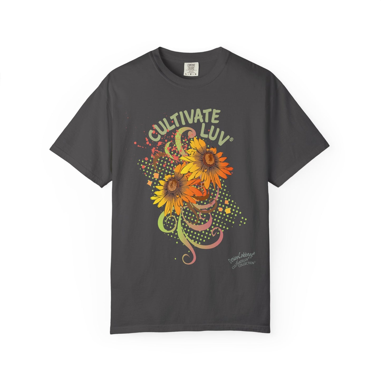 Cultivate Luv Sunflower T-Shirt — Floral Positive Vibes Tee
