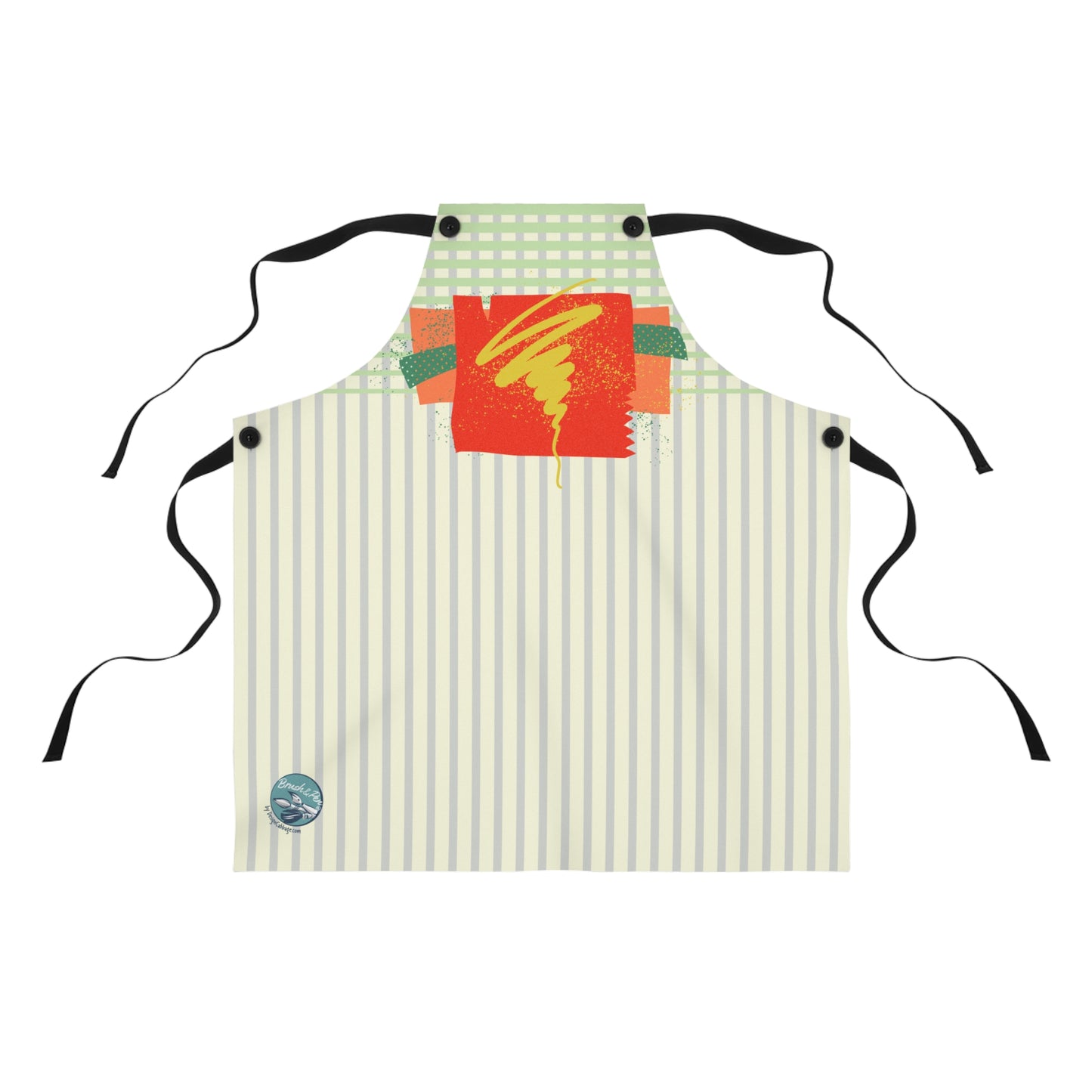 Abstract Art Whirlwind Graphic Apron - Brush&Pen® Collection