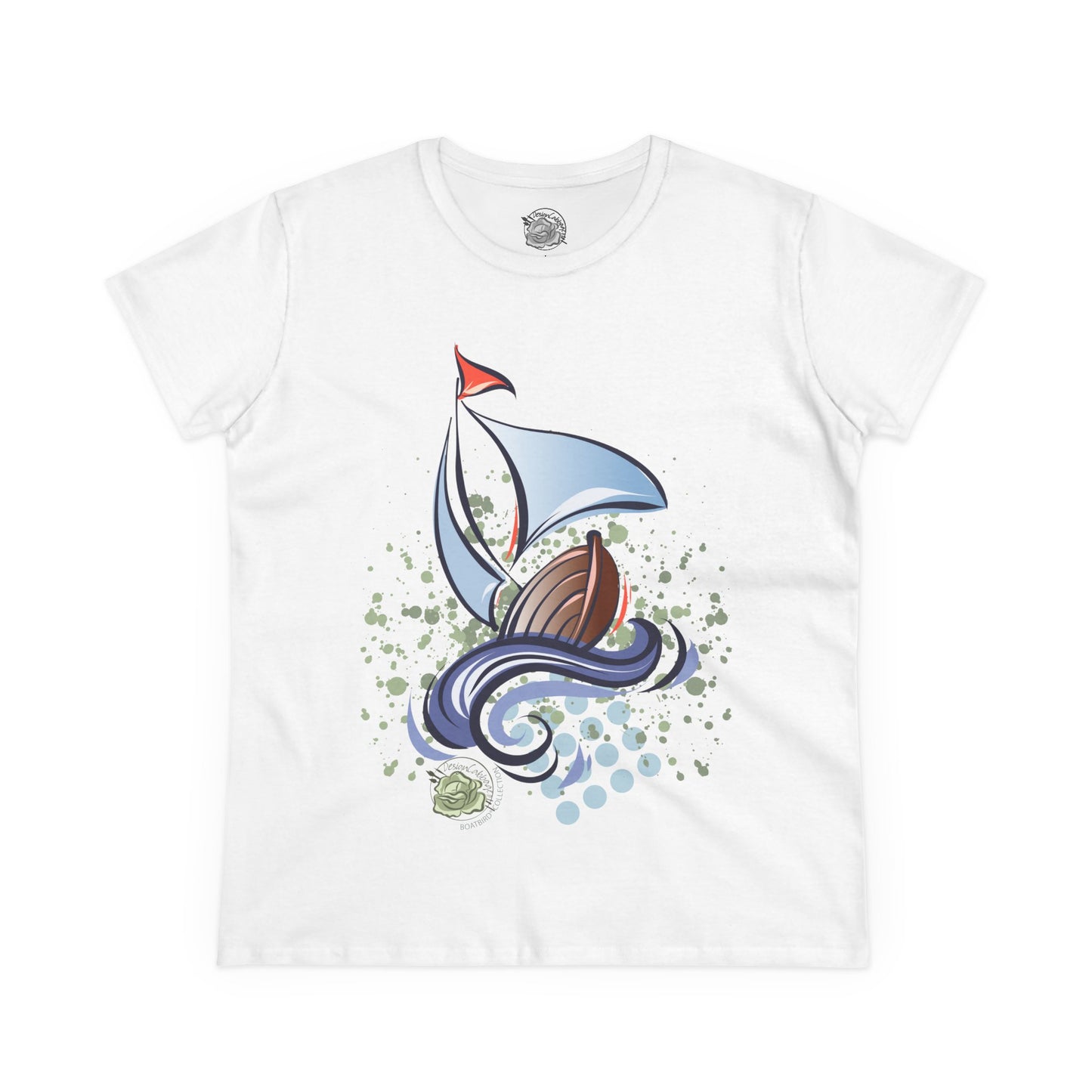 Sailboat Graphic T-Shirt - BoatBird® Collection - Women's Tee