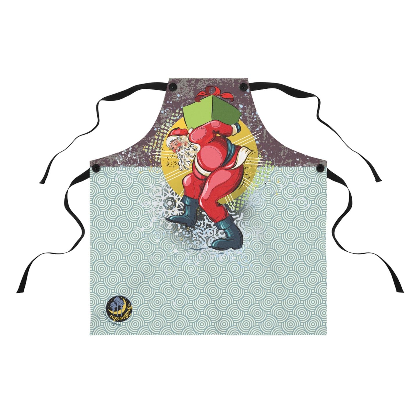 Dancing Santa Graphic Apron - MoonSong® Collection