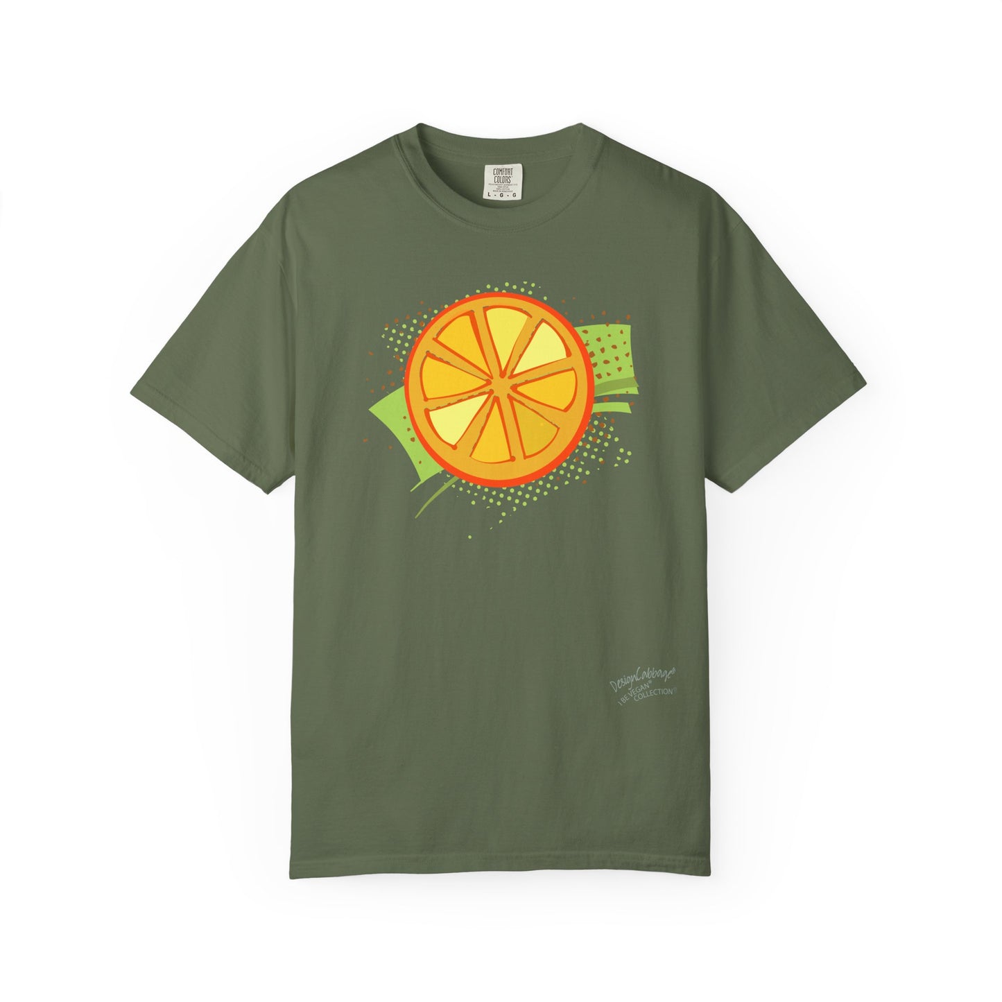 Orange Slice Graphic T-Shirt — Retro Citrus Art Tee