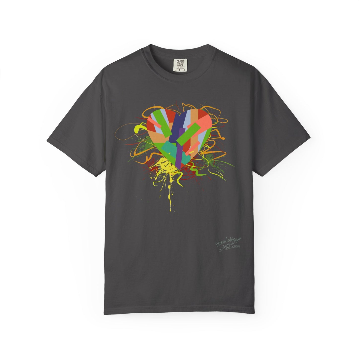 Heart Splash T-Shirt — Colorful Abstract Love Graphic Tee