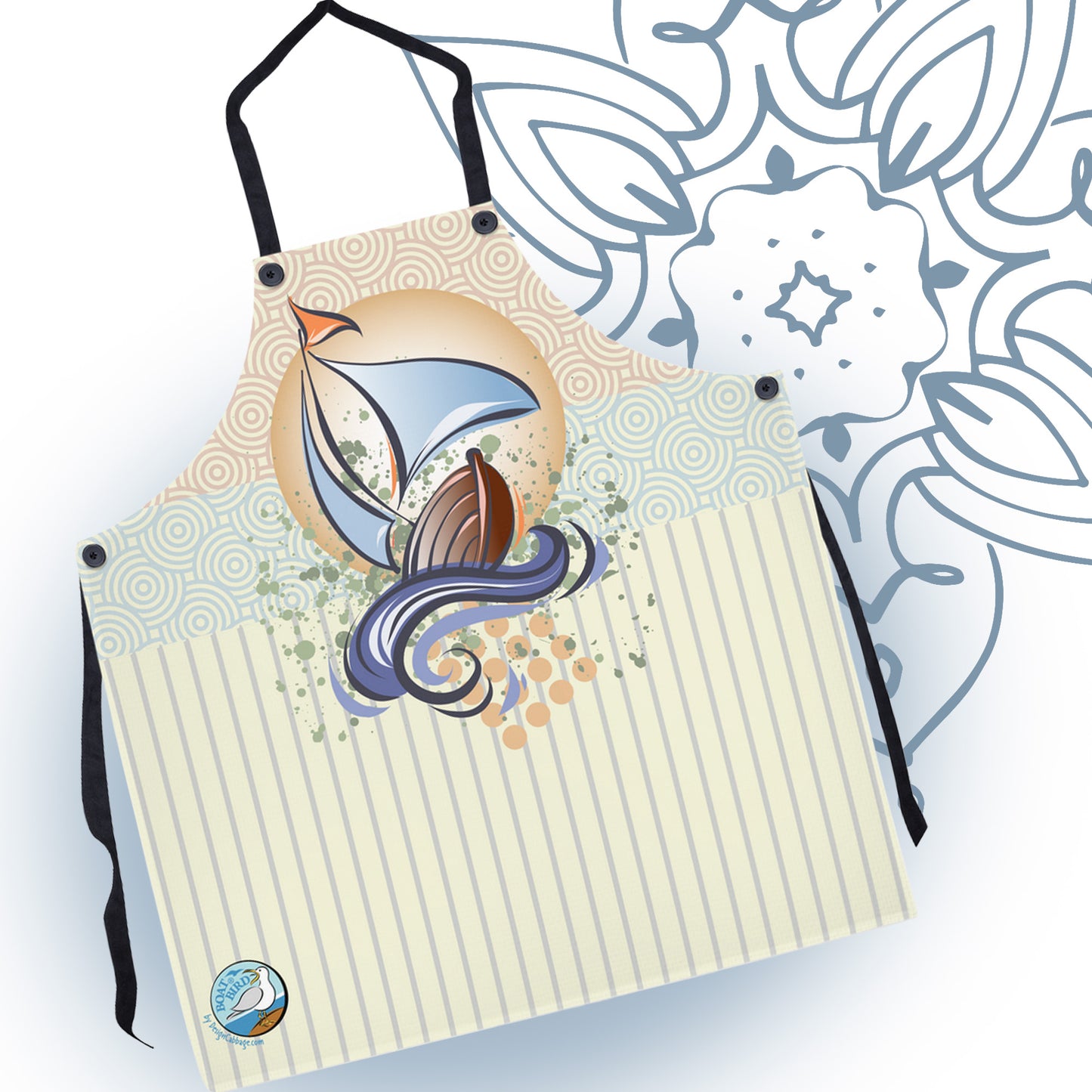 Sailboat Graphic Apron | BoatBird® Collection