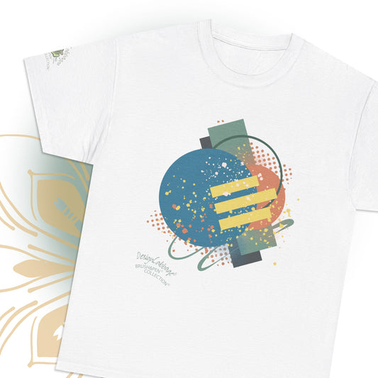 Earth To Mars Abstract Cosmic Graphic T-Shirt - Brush&Pen® Collection - Unisex Tee