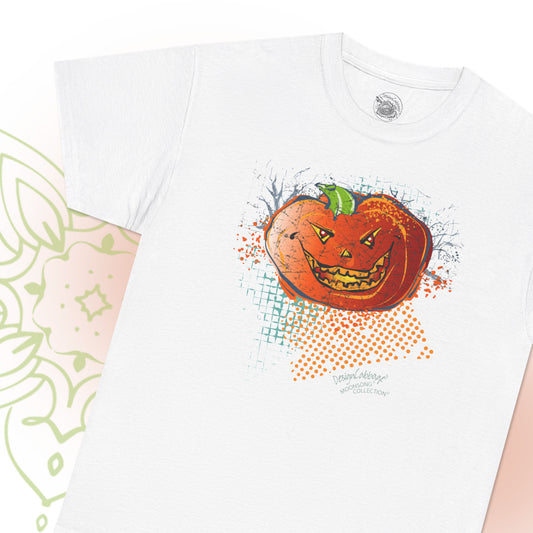 Sarcastic Halloween Pumpkin Graphic T-Shirt - MoonSong® Collection - Unisex-Fit Tee