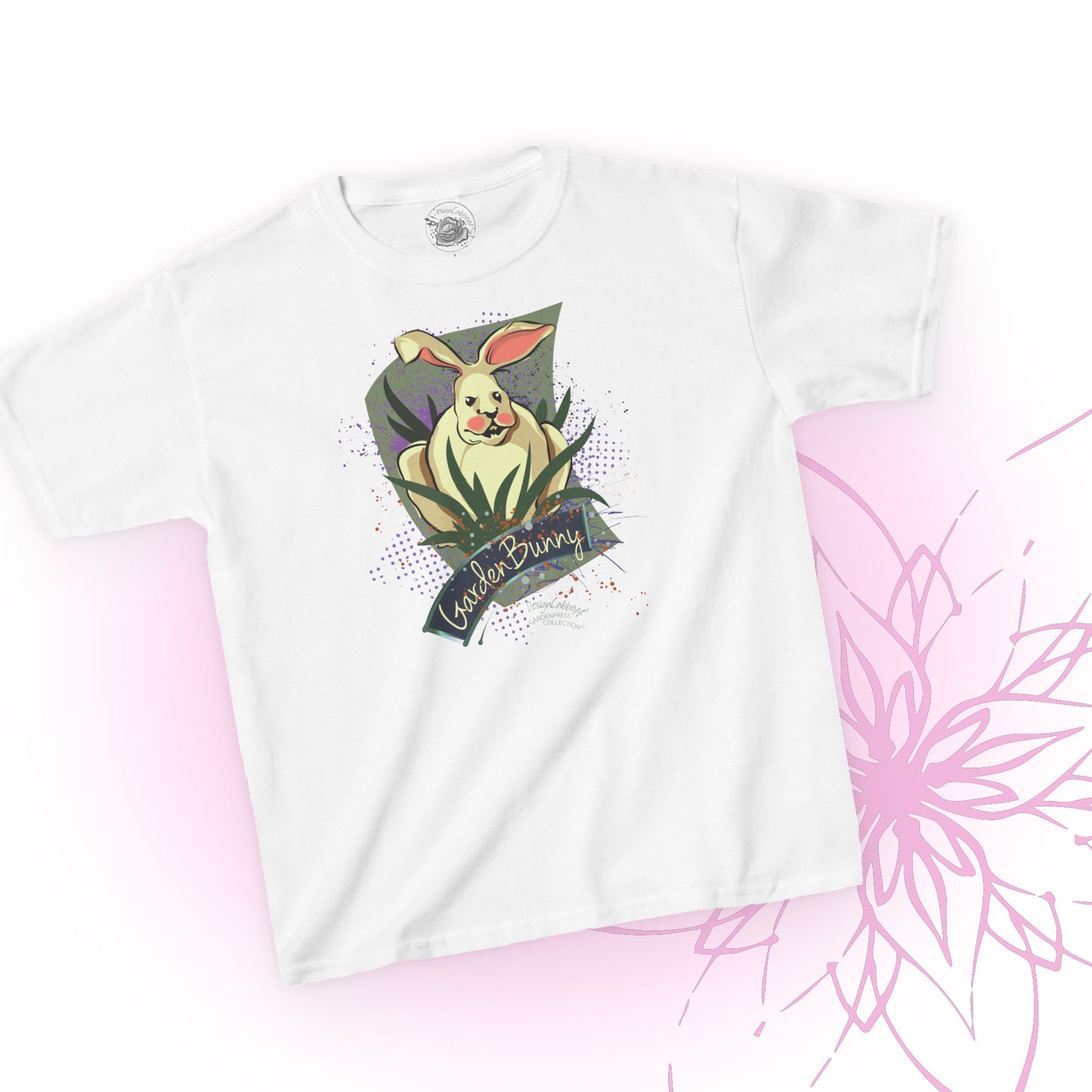 Bunny Rabbit Garden Graphic T-Shirt - GardenPress® Collection - Kid's Tee