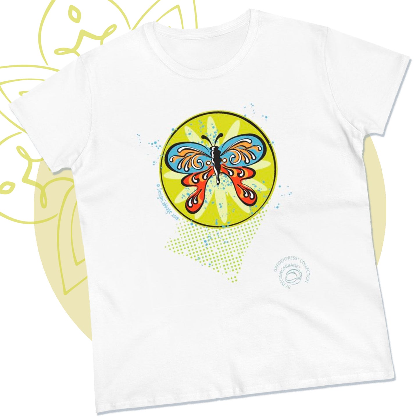 Butterfly Garden Graphic T-Shirt - GardenPress® Collection - Women's Tee