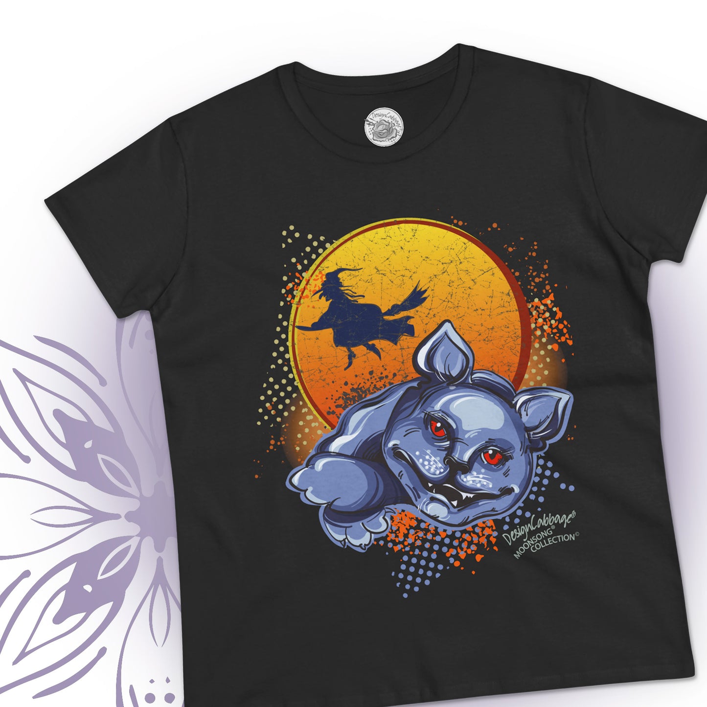 Halloween Sarcastic Cat Graphic T-Shirt - MoonSong® Collection - Women's Tee