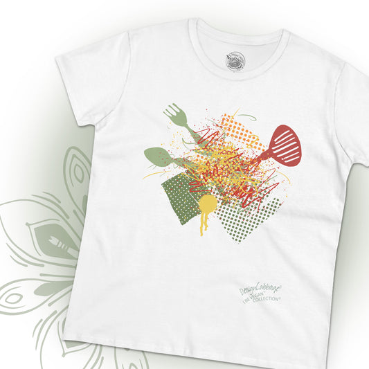 Kitchen Chaos Graphic T-Shirt - I Be Vegan® Collection - Women's Tee