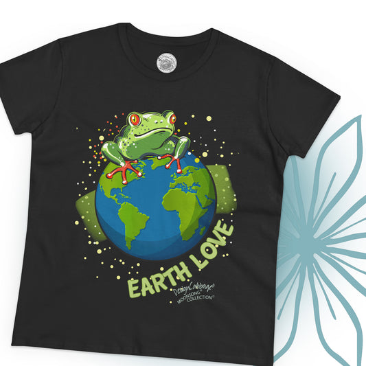 Frog Earth Love Graphic T-Shirt - MoonSong® Collection - Women's Tee