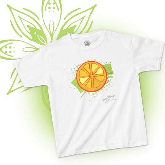 Garden Orange Citrus T-Shirt - I Be Vegan® Collection - Kid's Tee