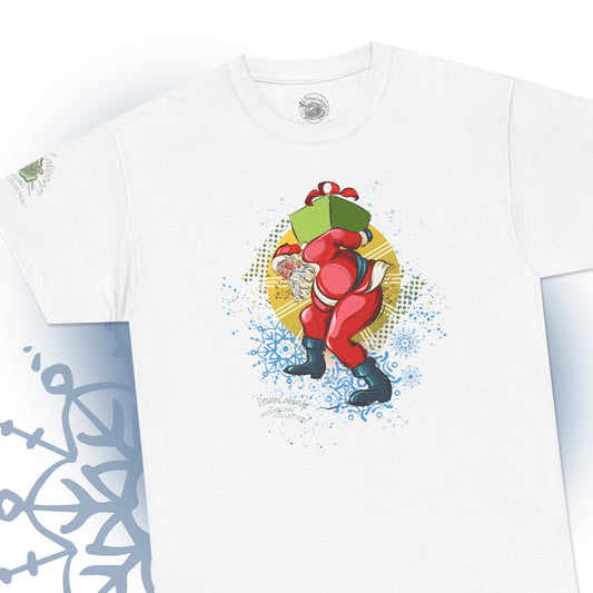 Happy Dancing Santa Graphic T-Shirt - MoonSong® Collection - Unisex-Fit Tee