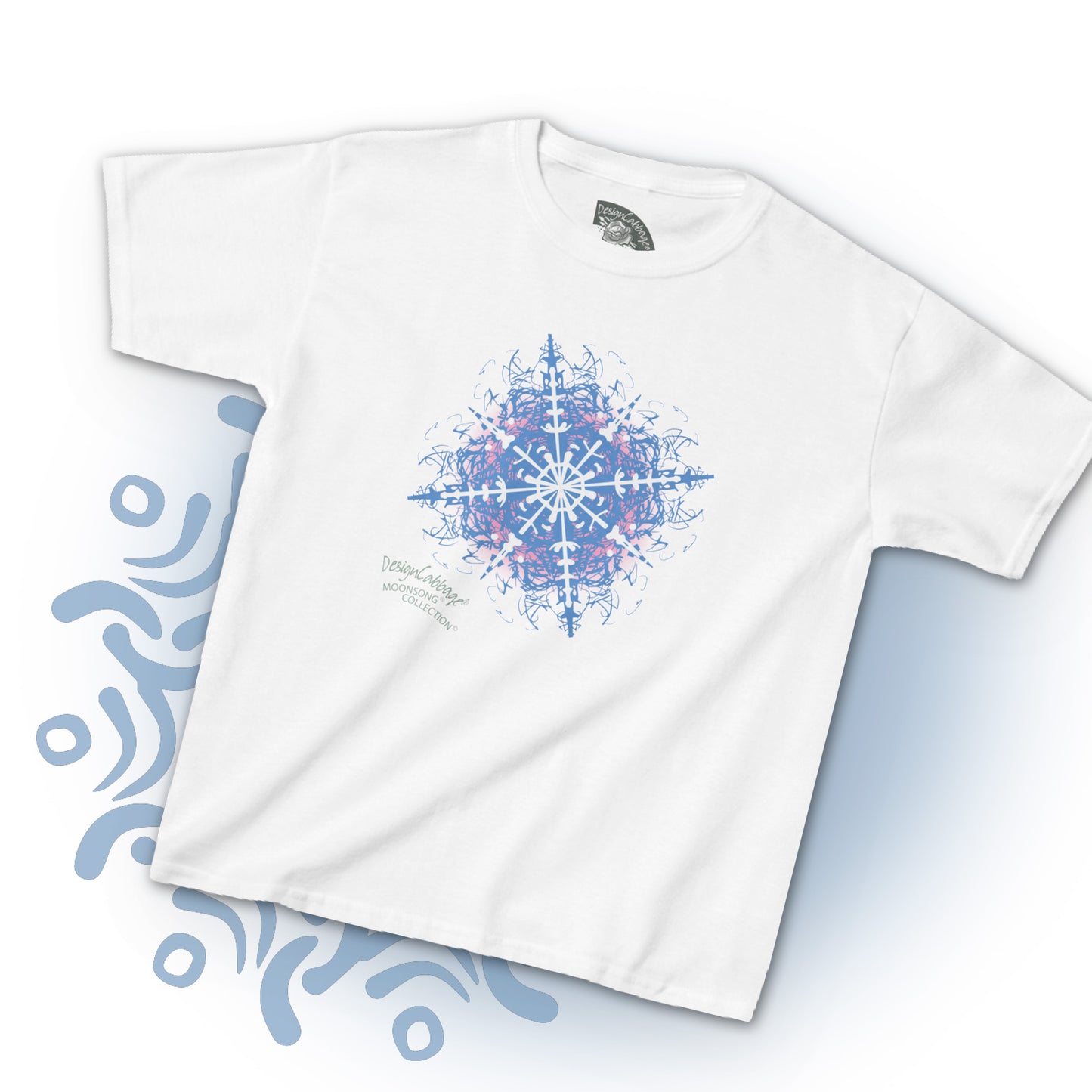 Snow Blue Graphic T-Shirt - MoonSong® Collection - Kid's Tee