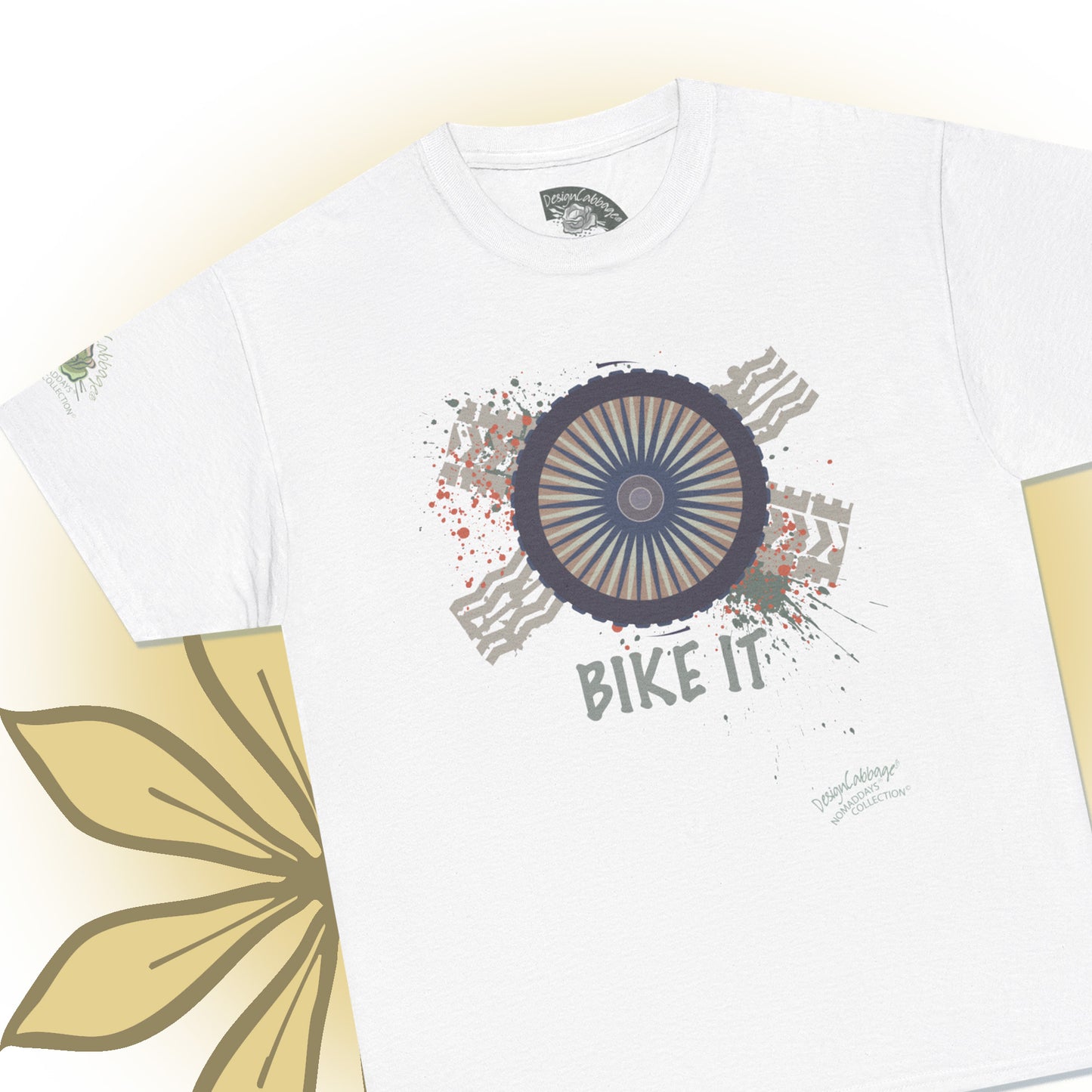 Bike Tread Graphic T-Shirt - NomadDays® Collection - Unisex-Fit Tee