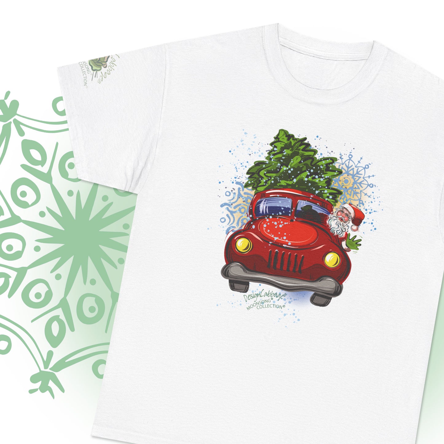 Santa Truck Graphic T-Shirt - MoonSong® Collection - Unisex-Fit Tee
