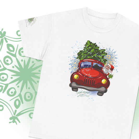 Santa Truck Graphic T-Shirt - MoonSong® Collection - Unisex-Fit Tee