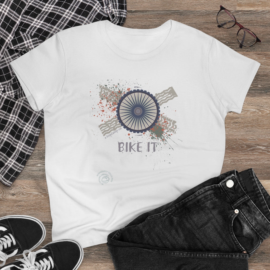 Bike Tread Graphic T-Shirt - NomadDays® Collection - Women's Tee