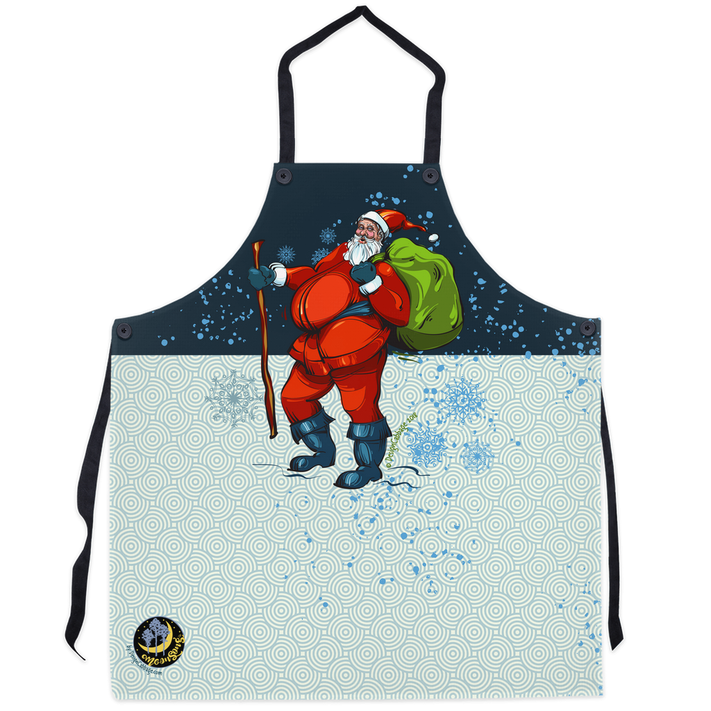 Hiking Santa Graphic Apron - MoonSong® Collection
