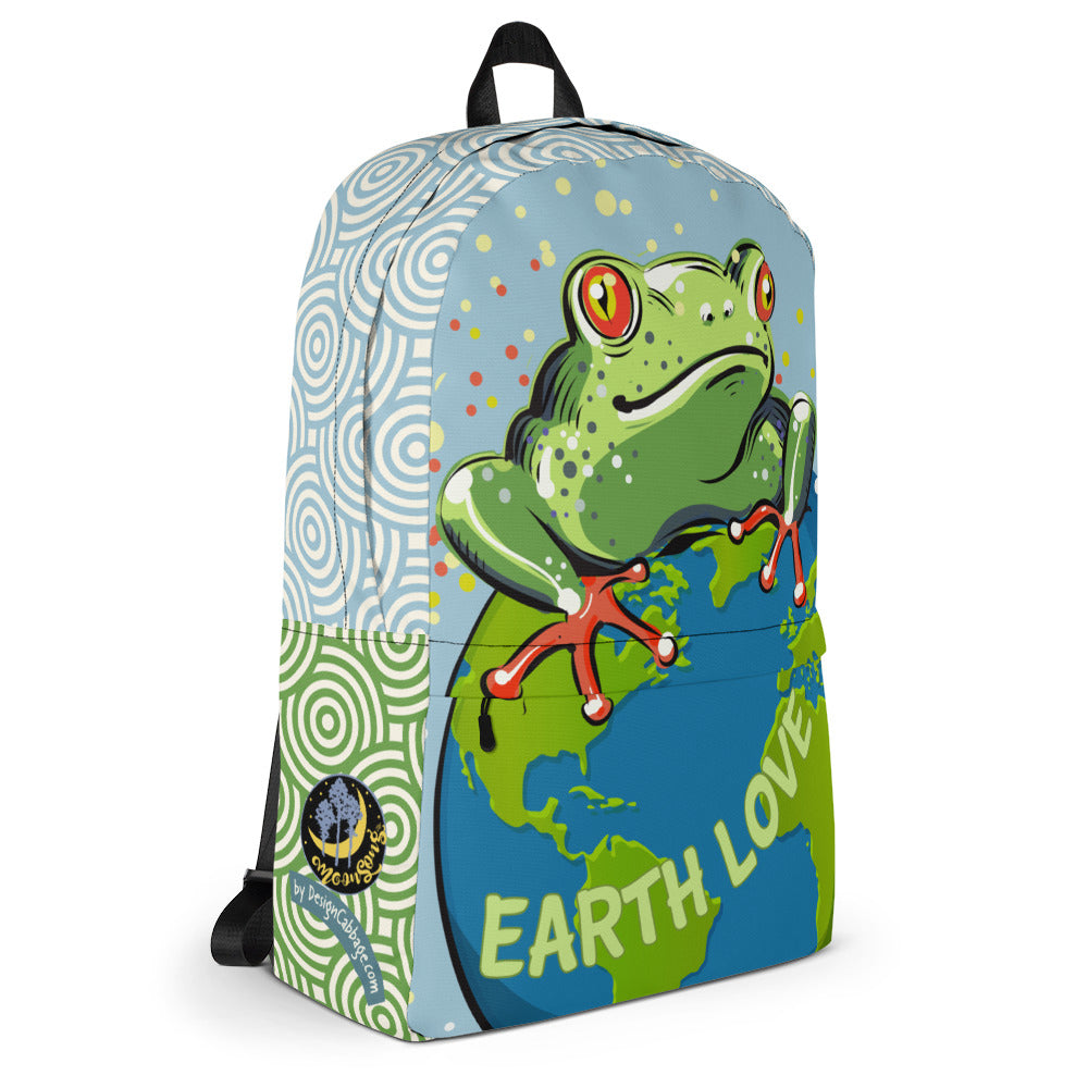 Frog Earth Love Graphic Backpack - MoonSong® Collection